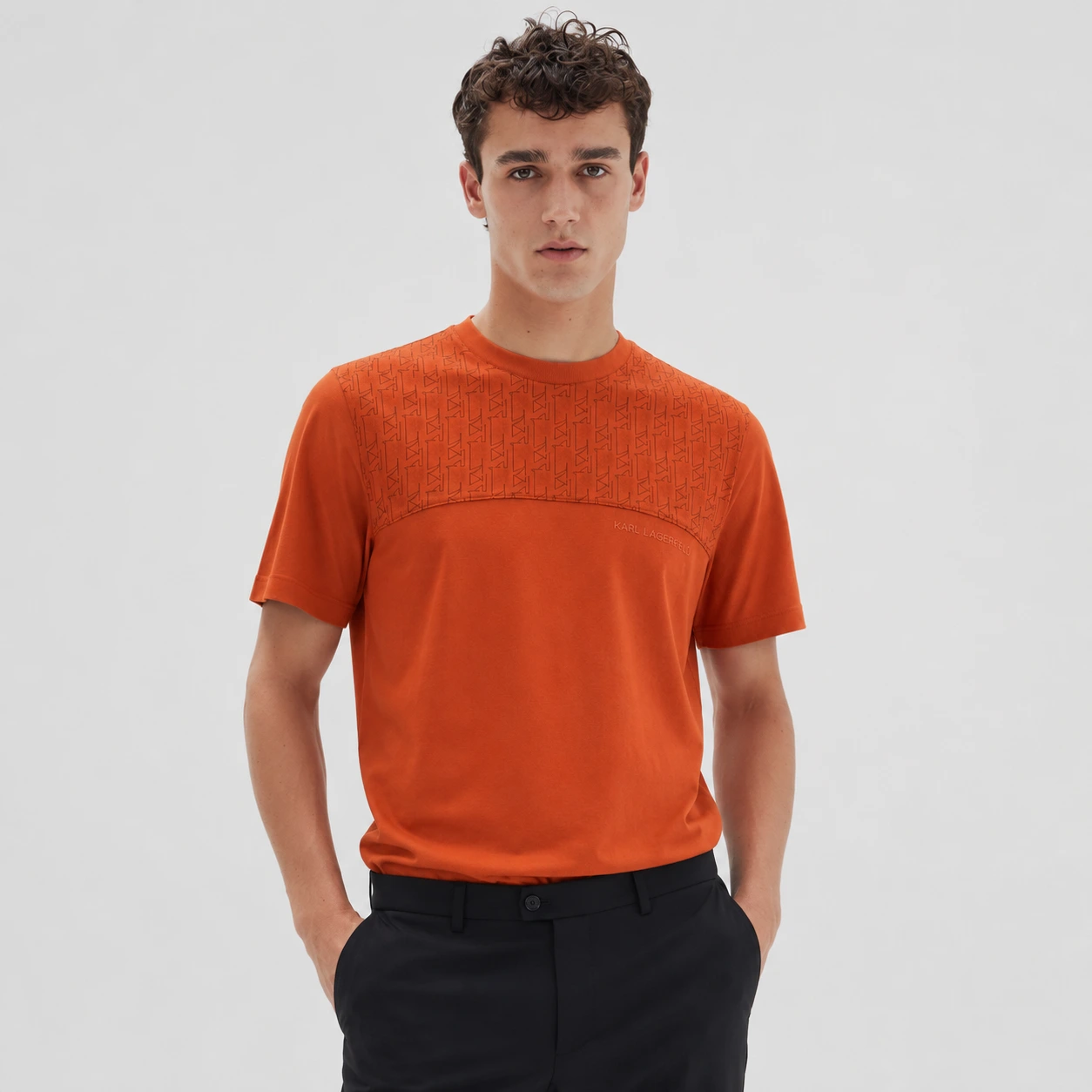 Karl Lagerfeld Luxury Rust Tee